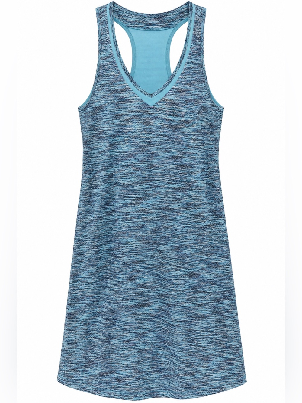 MPG Mondetta Racerback Tank Top Size M Blue Wave Print Yoga Workout
